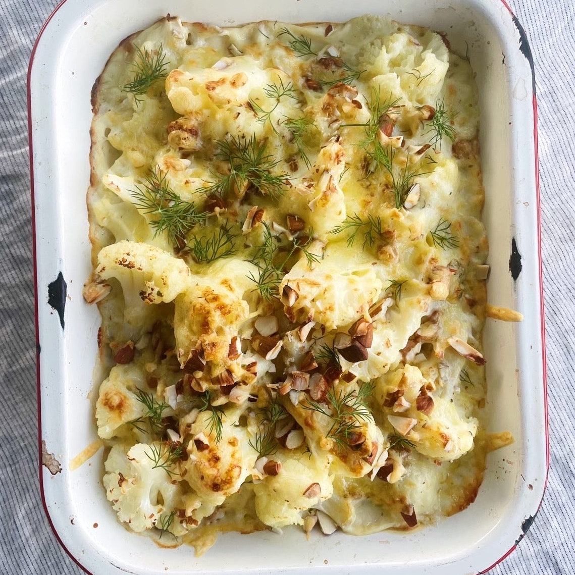 Creamy Mustard & Dill Cauliflower Cheese