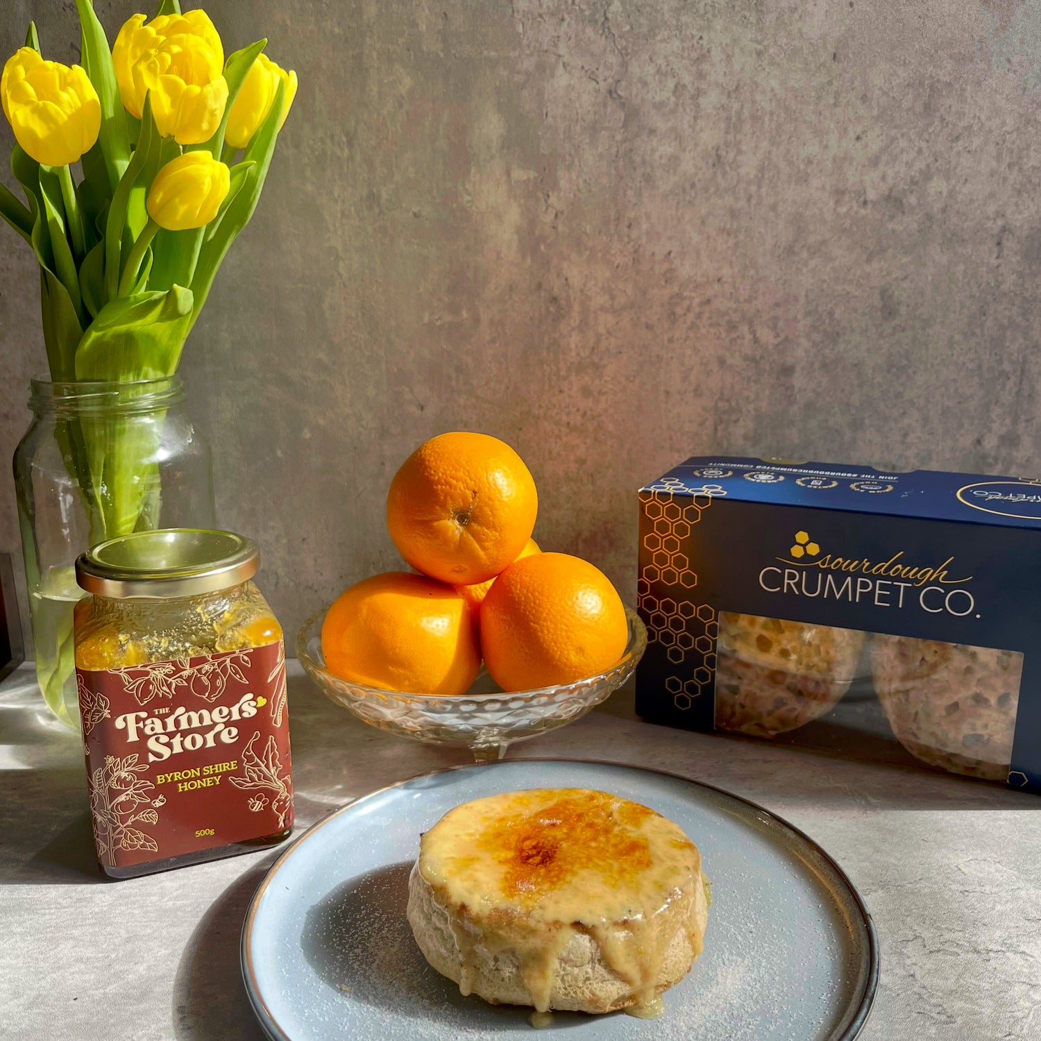 Crème Brûlée Crumpets