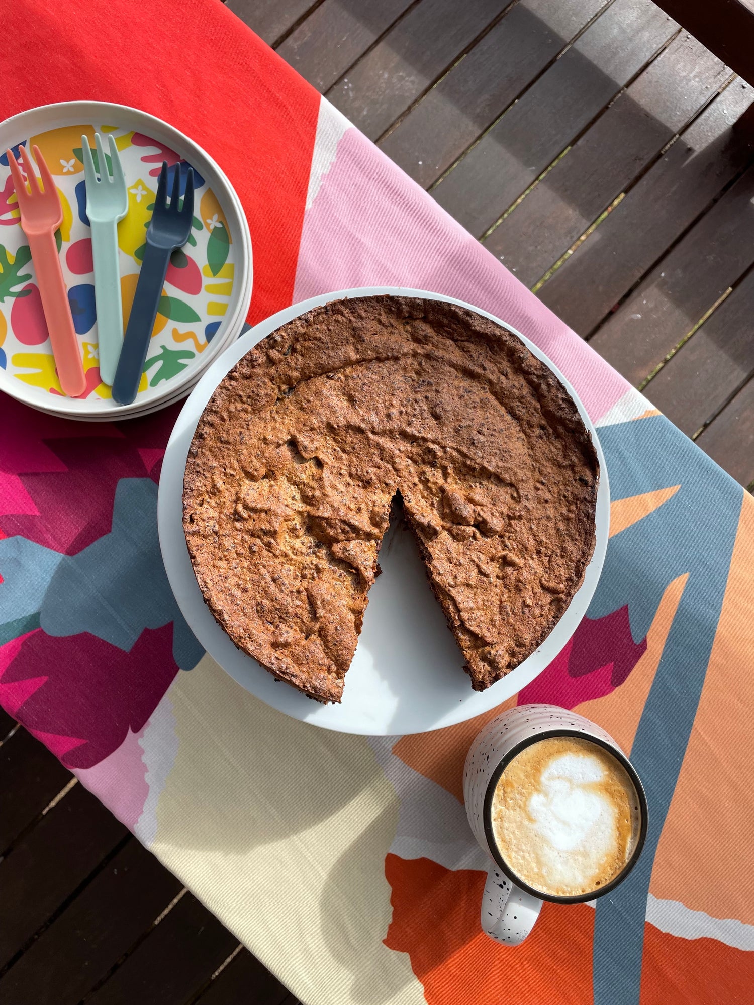 Chocolate, Date  & Almond Cake