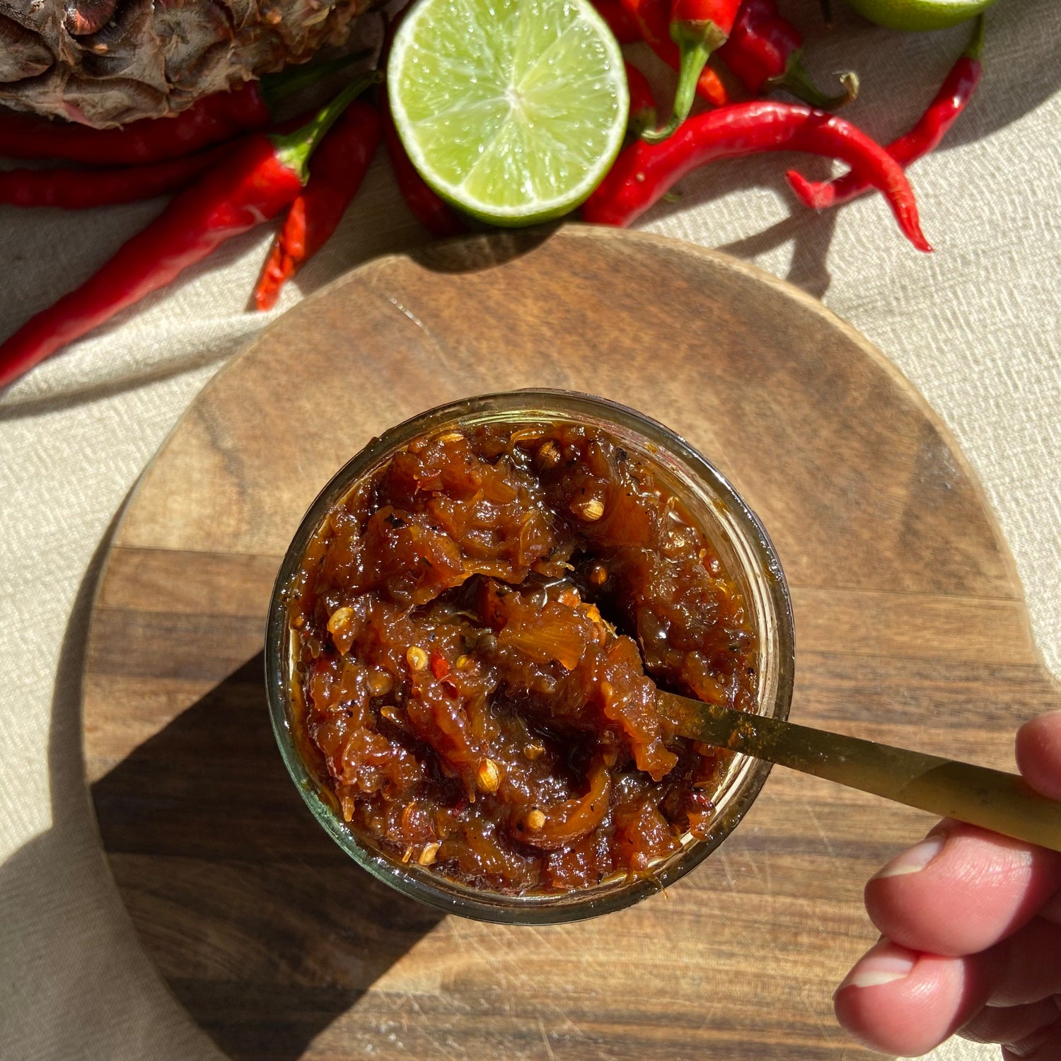 Charred Pineapple Chilli Jam