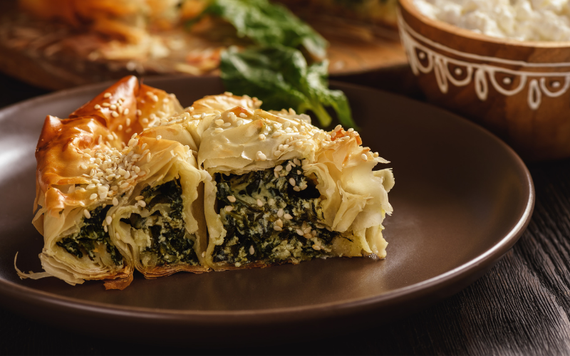 Greens, Ricotta & Filo