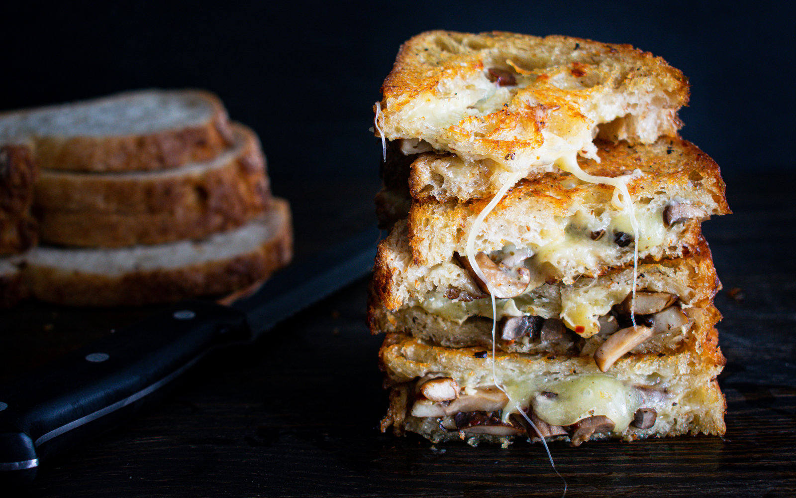The Garlic Mushroom and Jarlsberg Sourdough Toasty