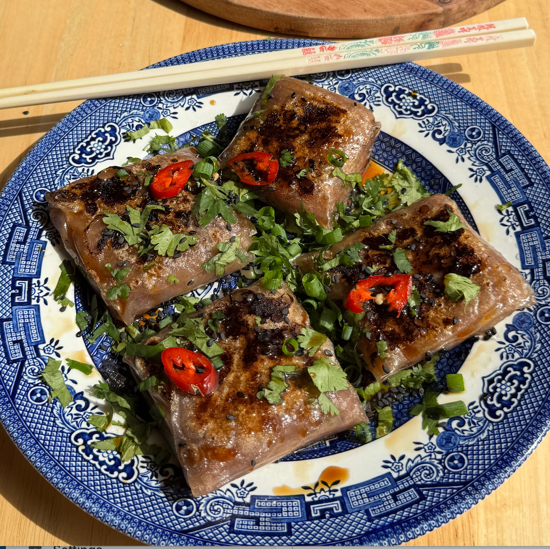 Crispy Red Thai Curry Rice Paper Dumplings