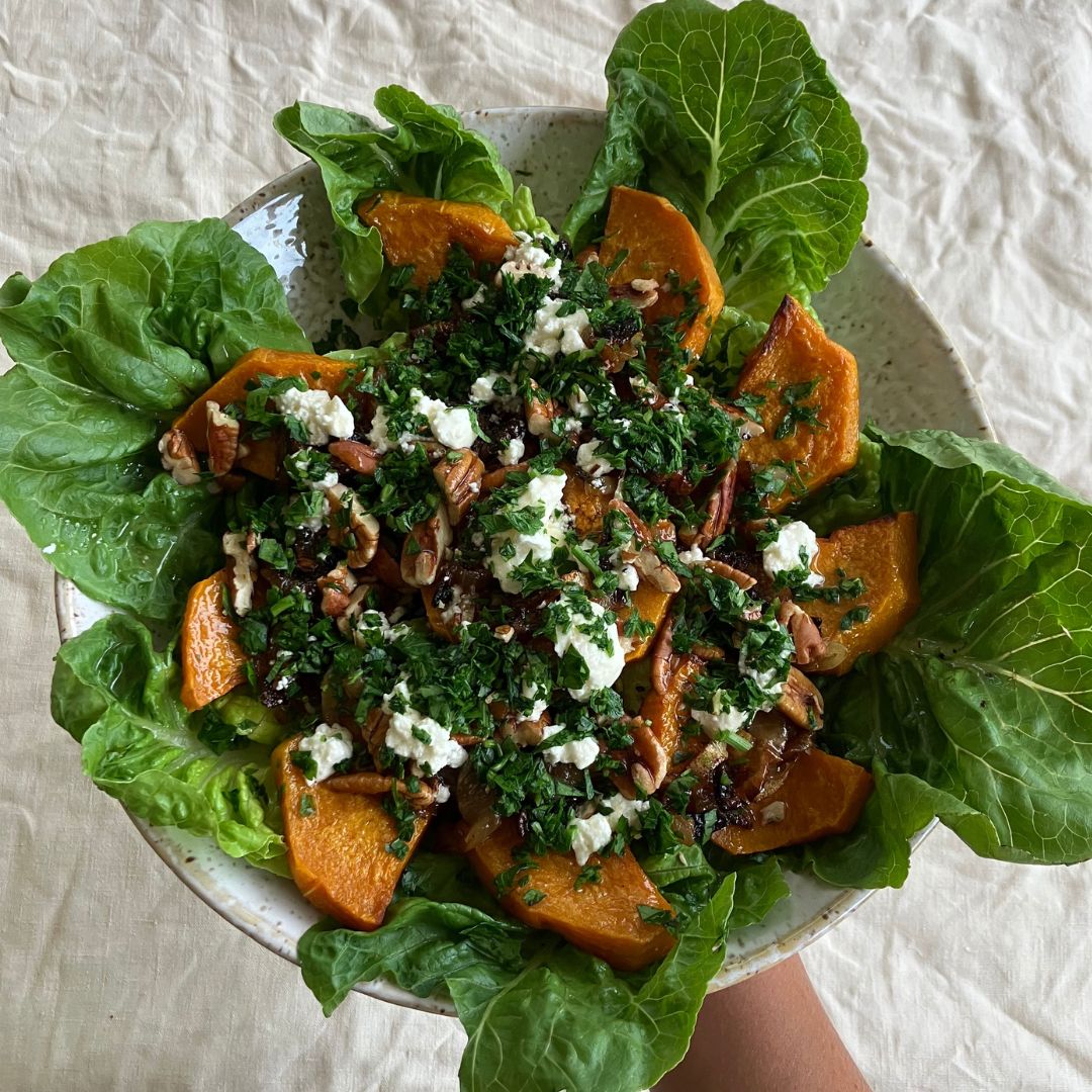 Roast Pumpkin & Caramelised Onion Salad