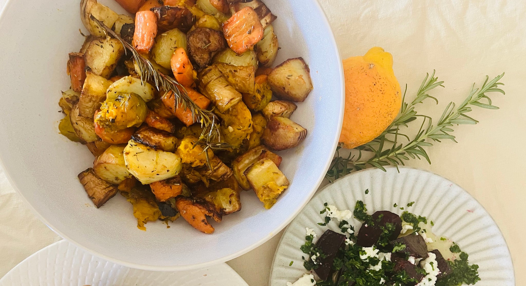 Organic Roast Vegetable Tray Bake