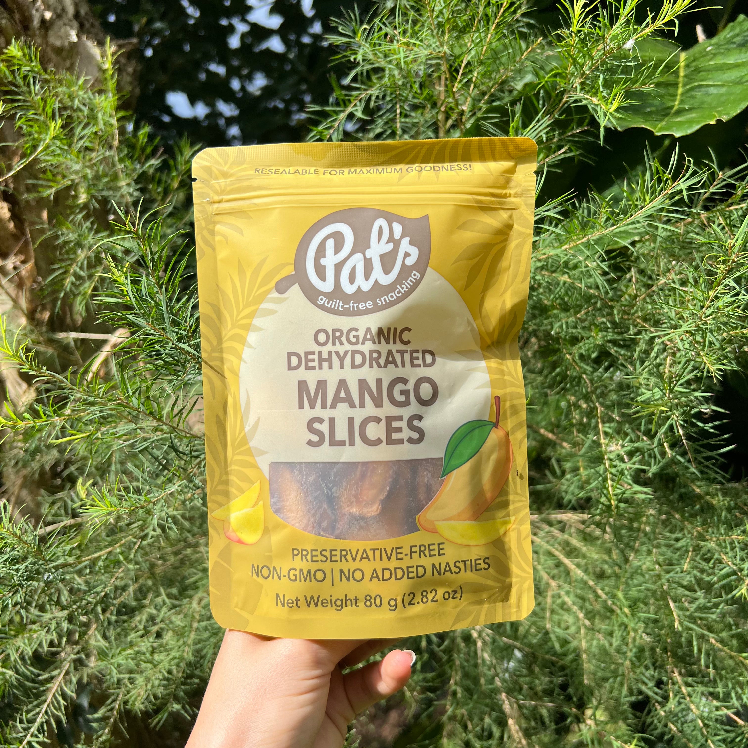 Organic Dehydrated Mango - Pats 80g