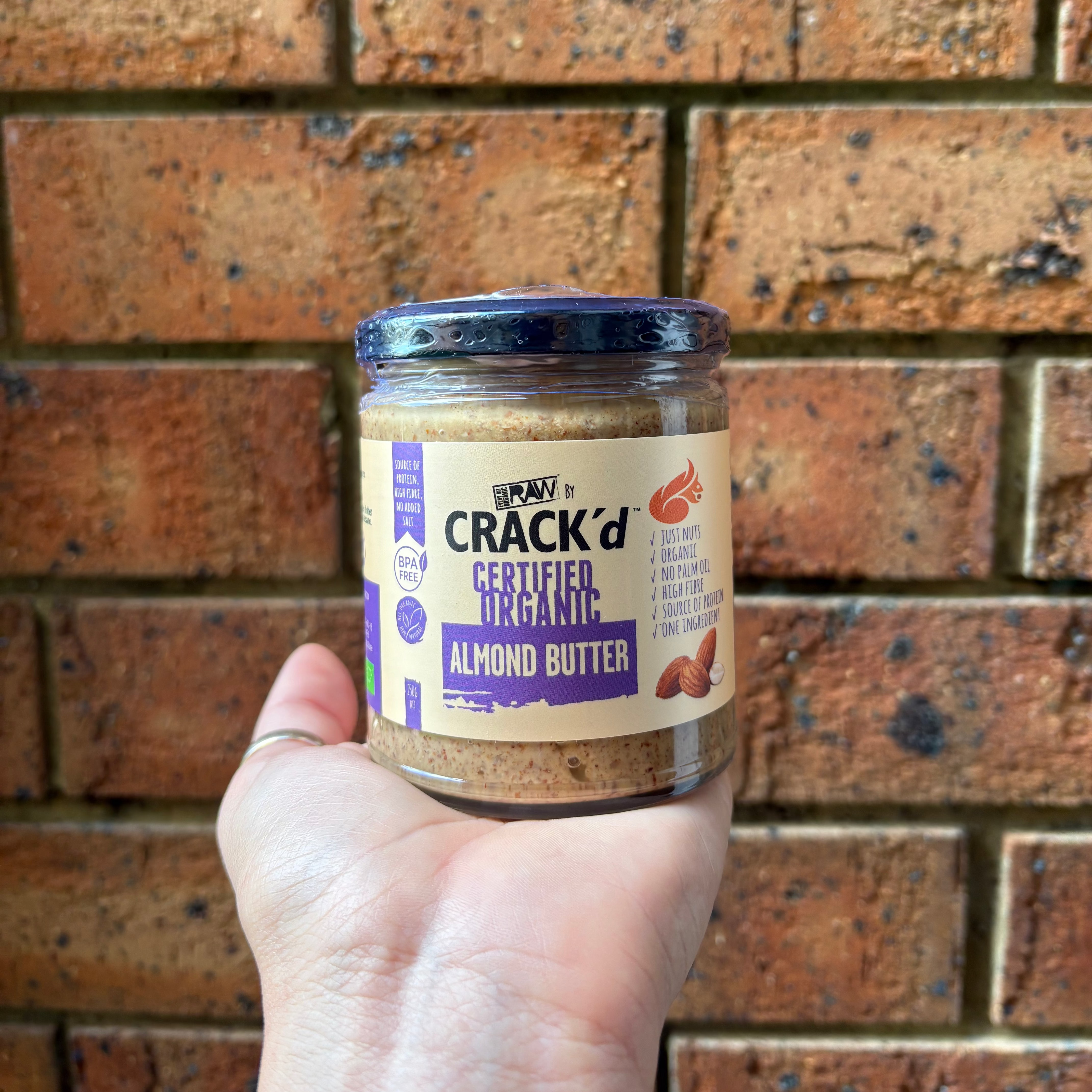 Organic Almond Butter 250g - Crack'd