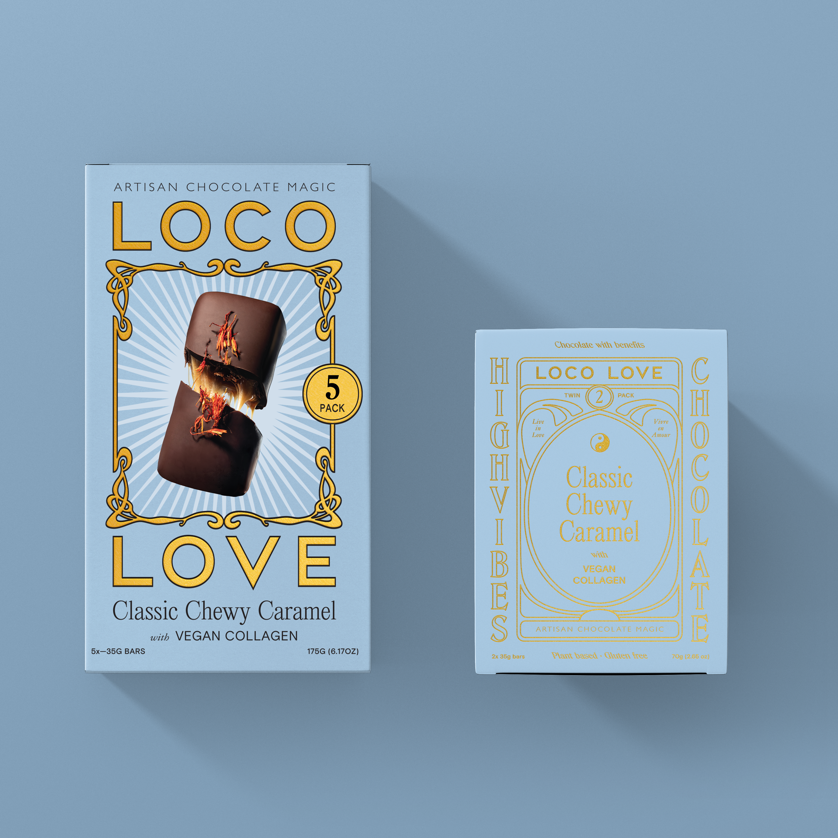 Classic Chewy Caramel w/ Vegan Collagen 5 Pack - Loco Love