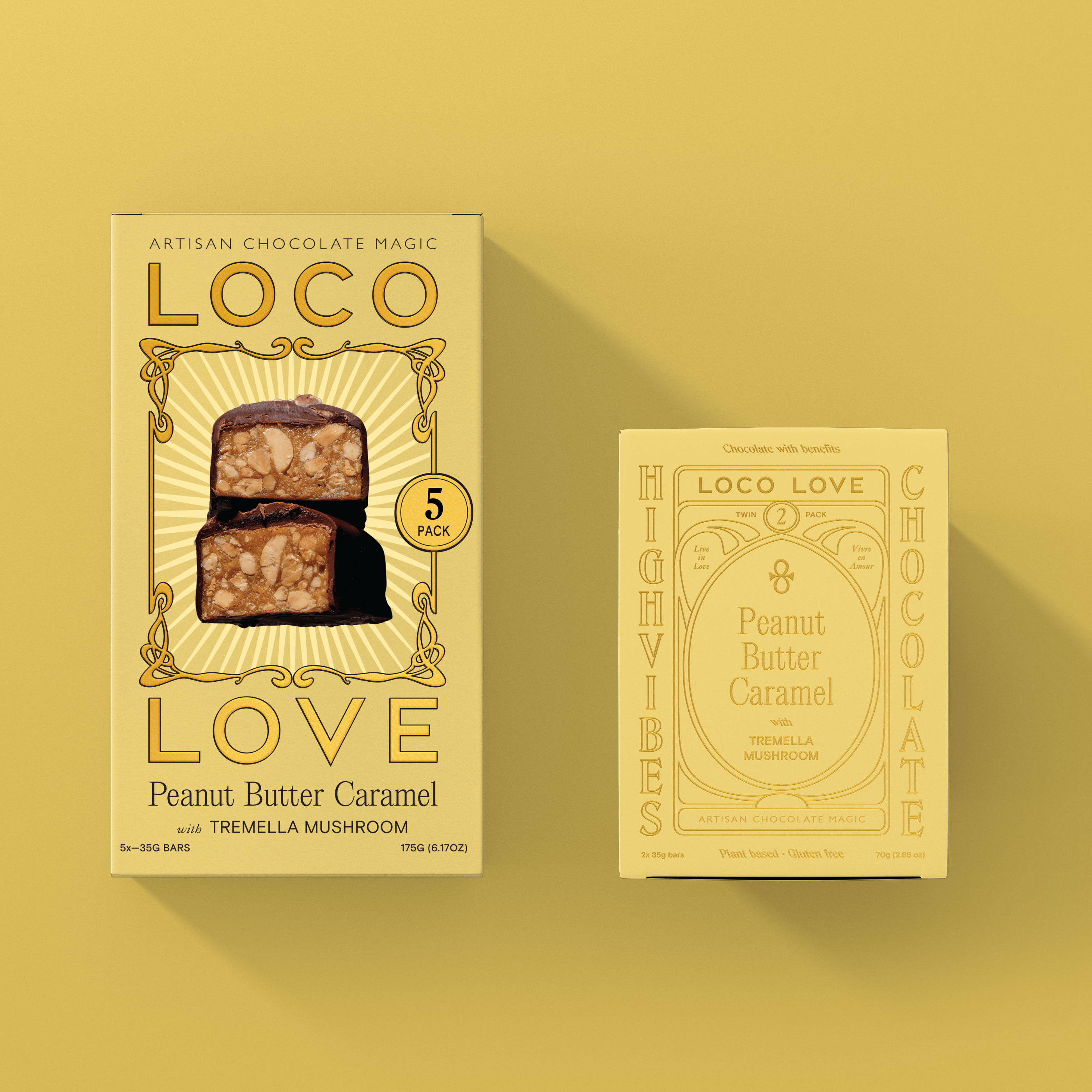 Peanut Butter Caramel w/ Tremella 5 Pack - Loco Love