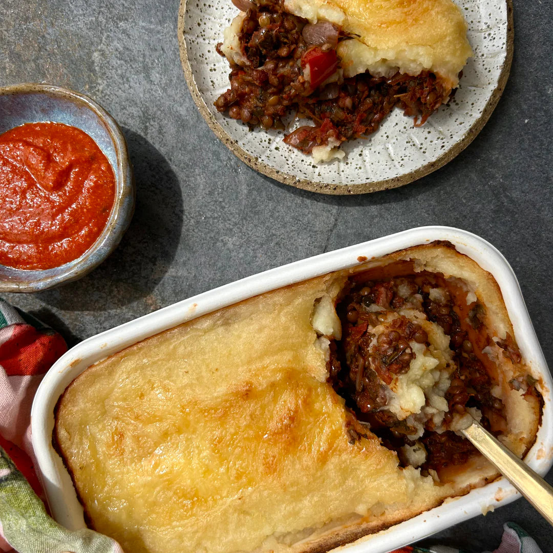 Mediterranean Veg & Lentil Pie - Organic & GF - The Good Farm Shop (Serves 2-3)