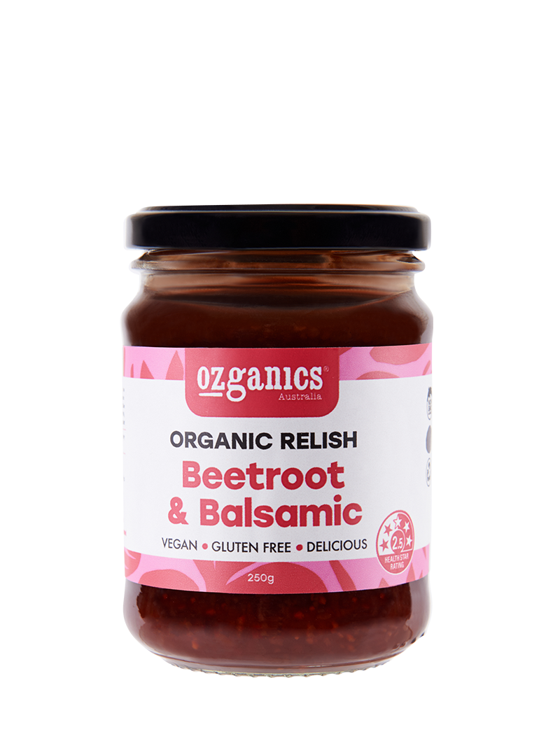 Organic Beetroot & Balsamic Relish 250ml - Ozganics