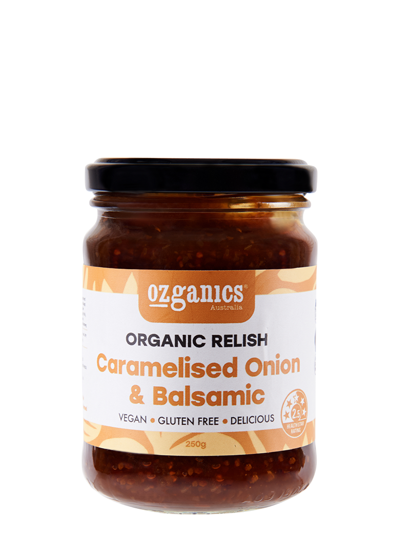 Organic Caramelised Onion & Balsamic Relish 250ml - Ozganics
