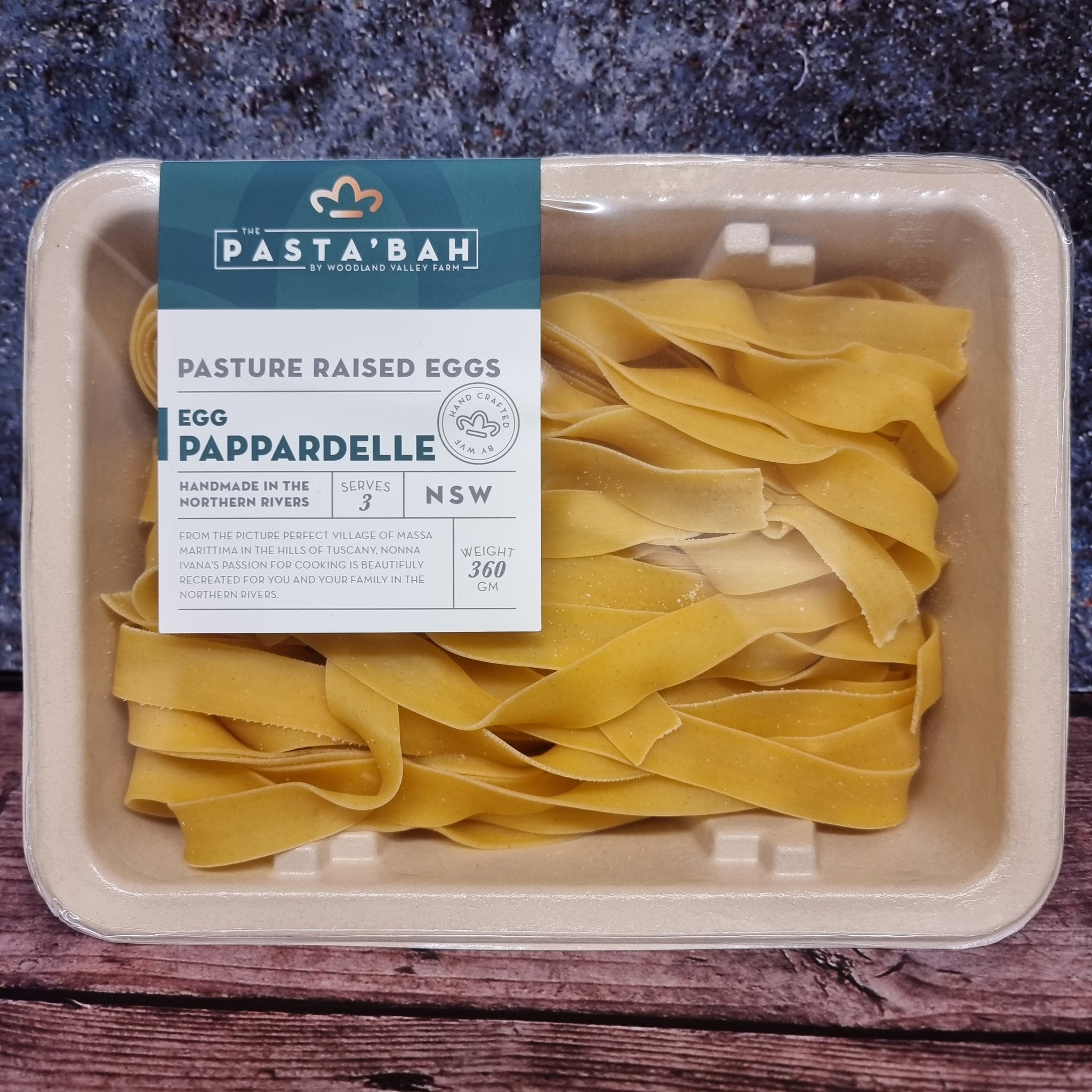Fresh Pappardelle Egg Pasta 360g LOCAL HANDMADE PASTA