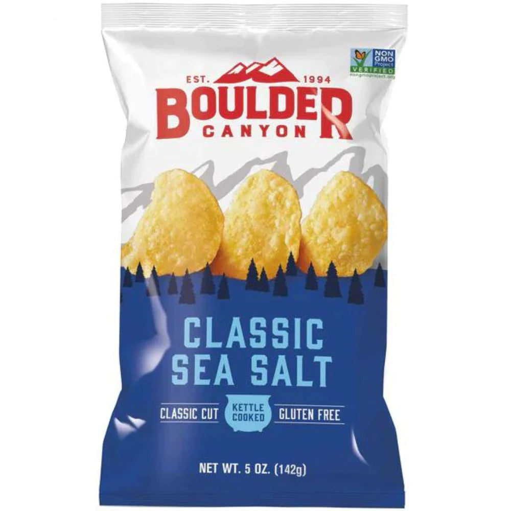 Classic Sea Salt Chips 142g - Boulder Canyon