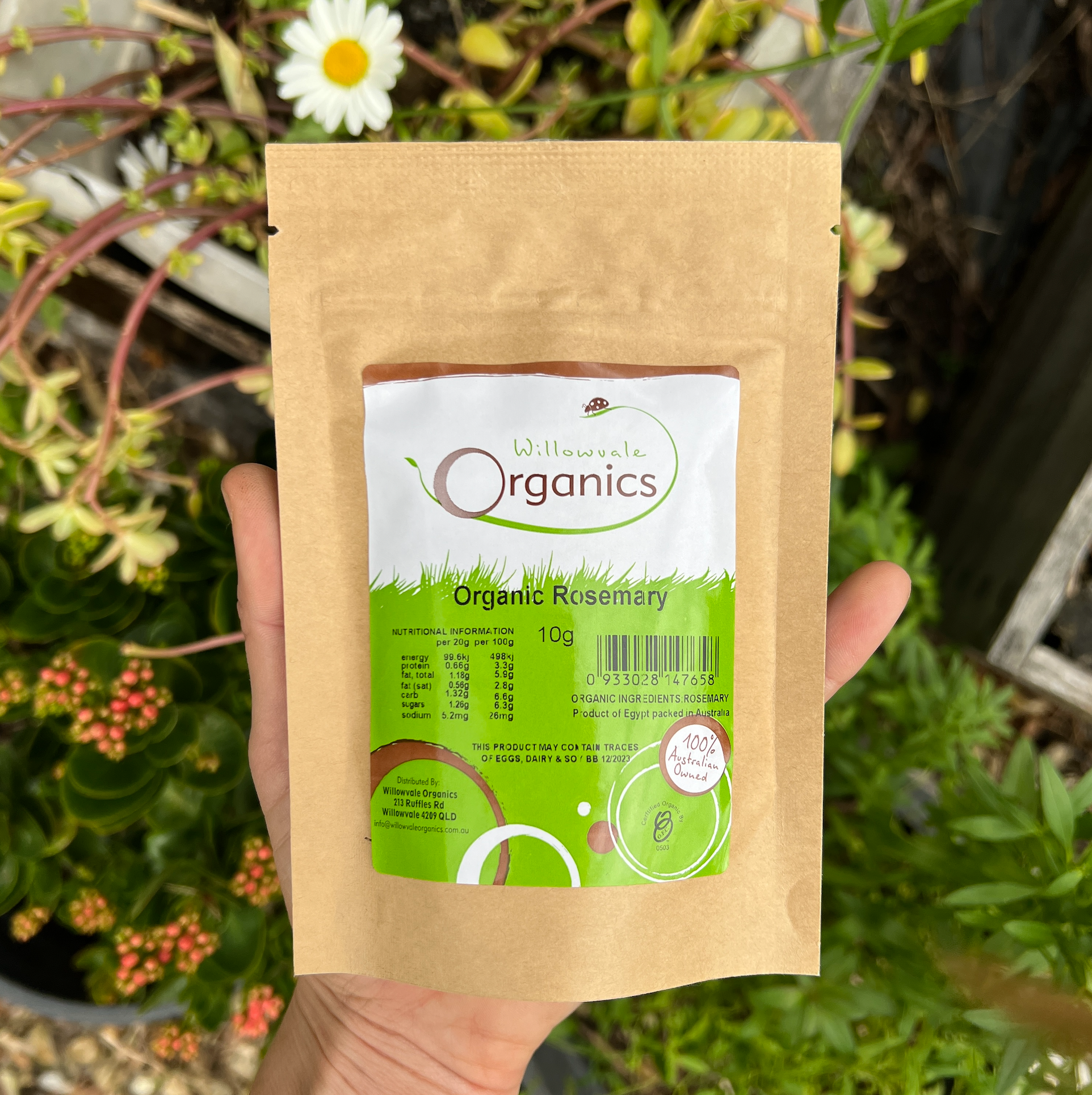 Certified Organic Rosemary 10g