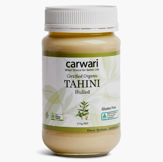 Hulled Tahini Certified Organic 375g - Carwari