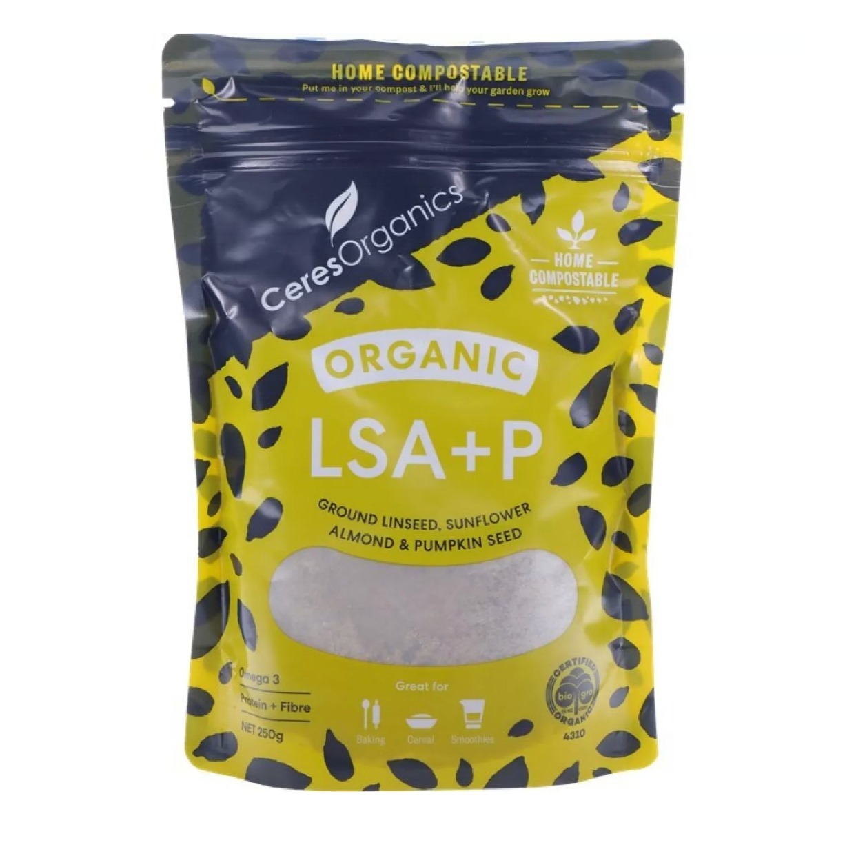 LSAP (Linseed, Sunflower, Almond & Pumpkin Seed)  250g - Ceres Organic
