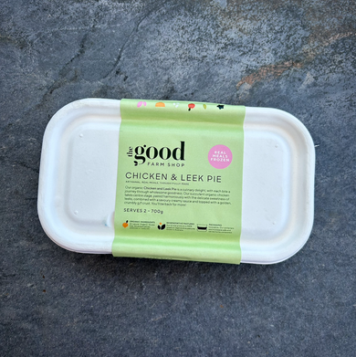 Chicken & Leek Pie - Organic & GF - The Good Farm Shop (Serves 2)
