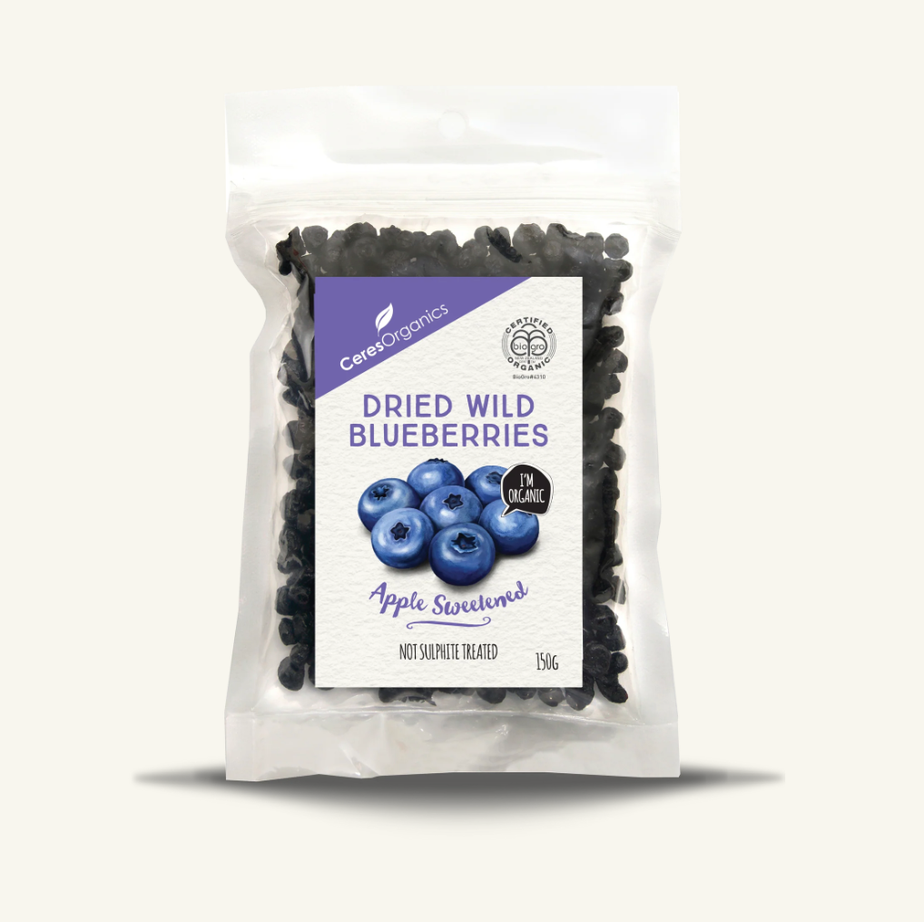 Organic Dried Wild Blueberries 150g - Ceres Organics