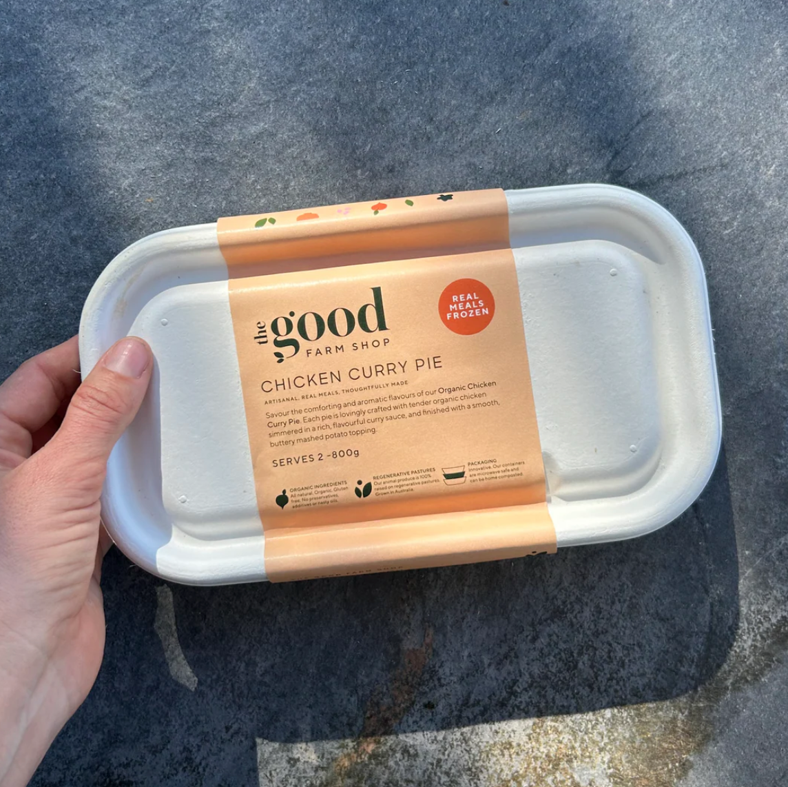 Chicken Curry Pie Organic & GF - The Good Farm Shop (Serves 2-3)