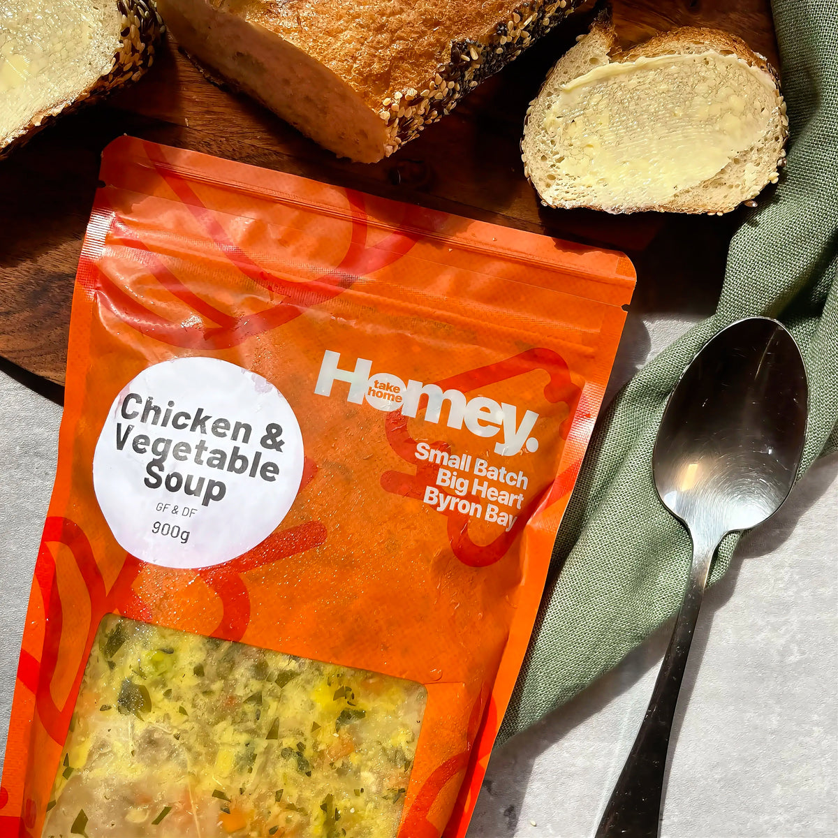 Chicken and Vegetable Soup 900g - HOMEY - Ready To Enjoy Meals (Serves 2)