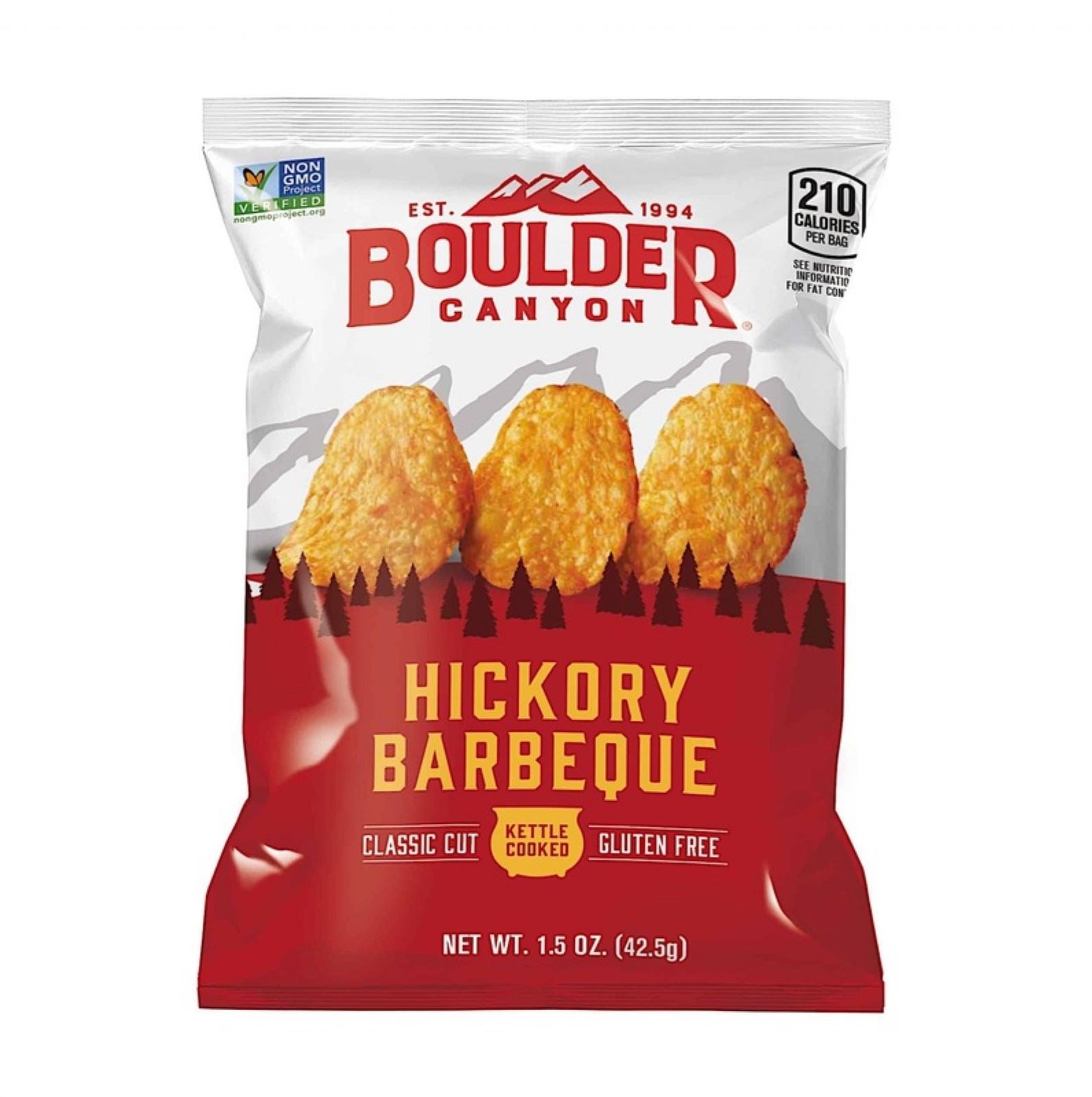 Boulder Canyon Hickory Barbeque Chips 142g