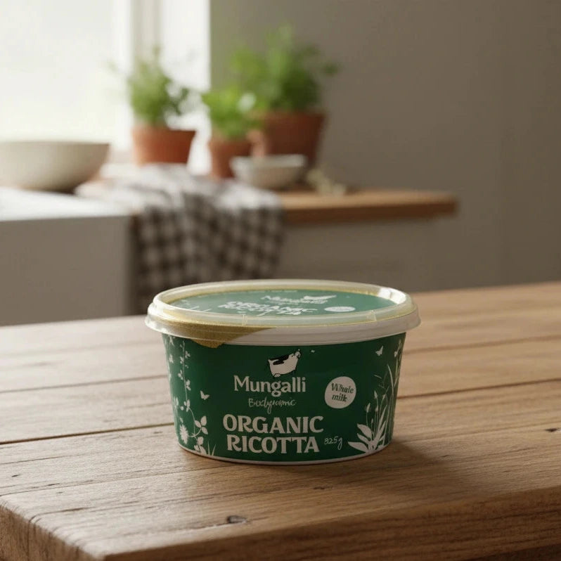 Ricotta Cheese - Mungalli Organic Ricotta Cheese 380g