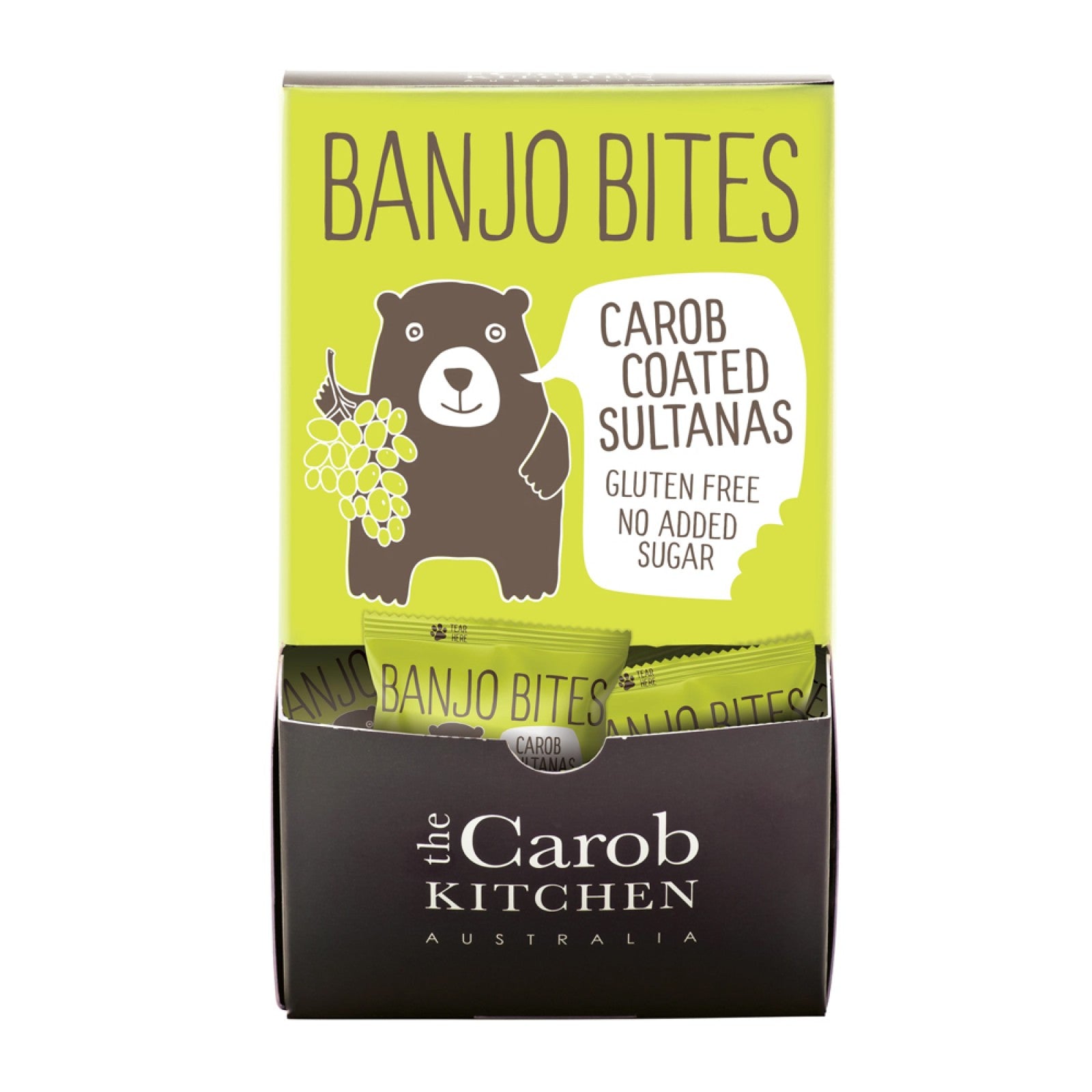 Carob Coated Sultana's 20g - Banjo Bites