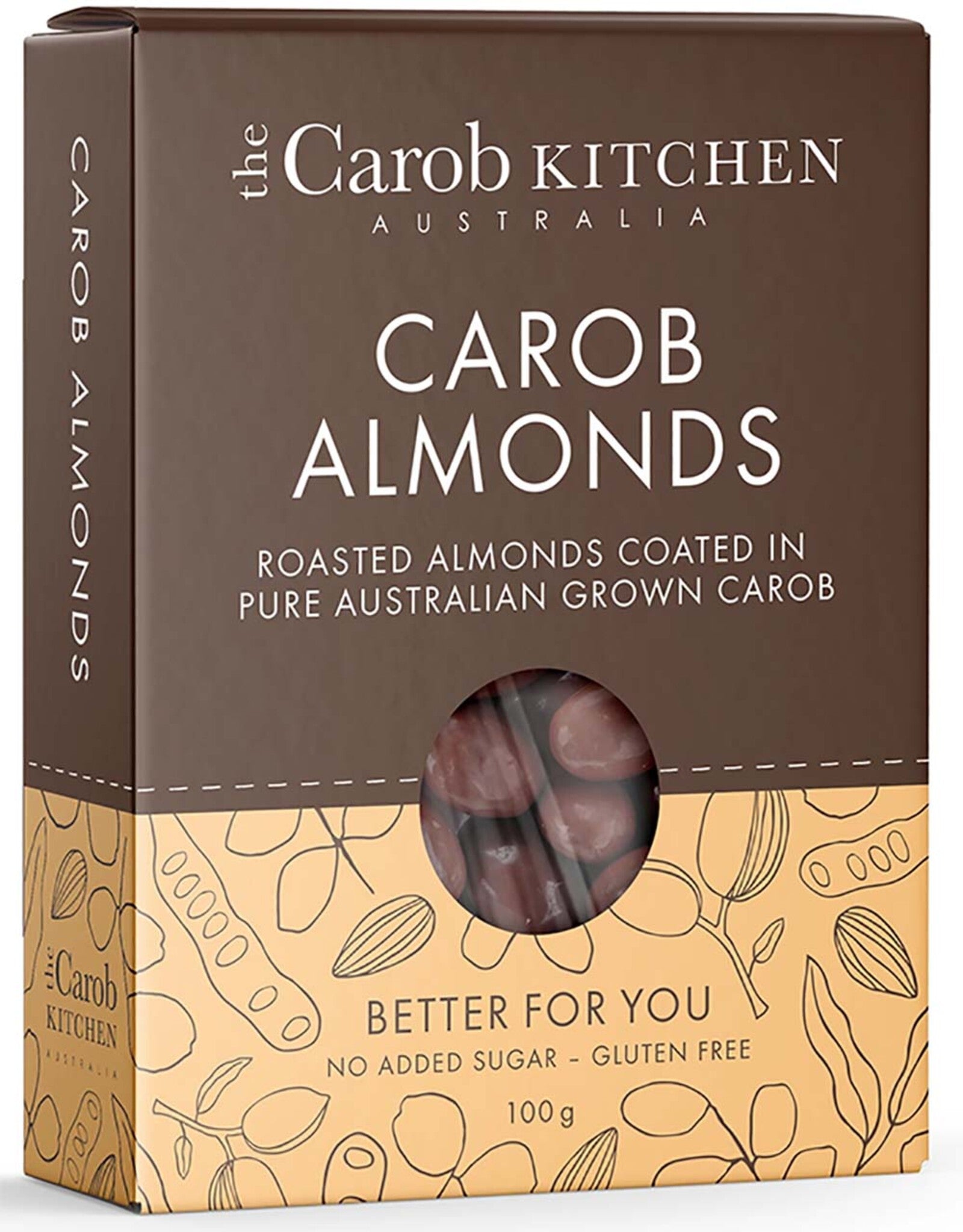 Carob Almonds 100g - The Carob Kitchen