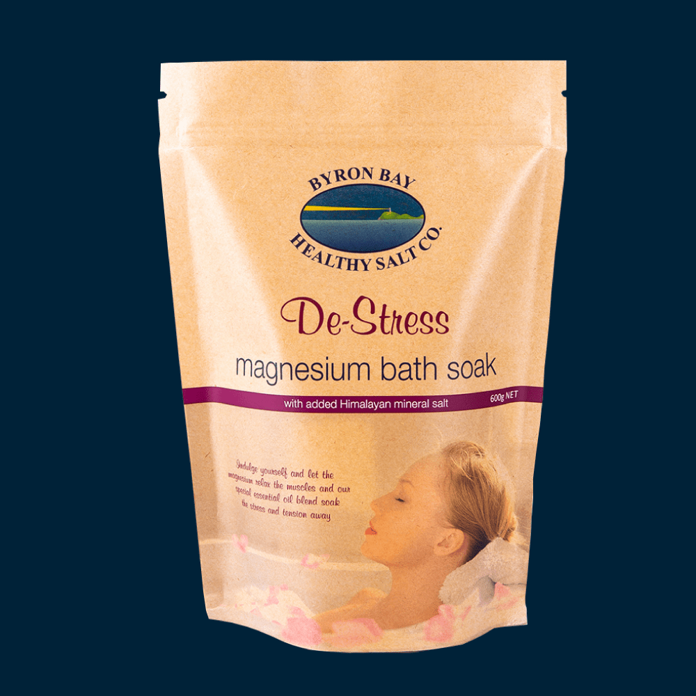 Destress Bath Soak 600g - Byron Bay Healthy Salt Co.