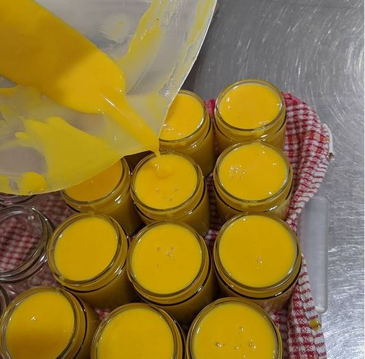 Curds from the Sourdough Crumpet