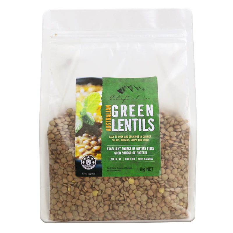 CHEF'S CHOICE All Natural Green Lentils - 1KG