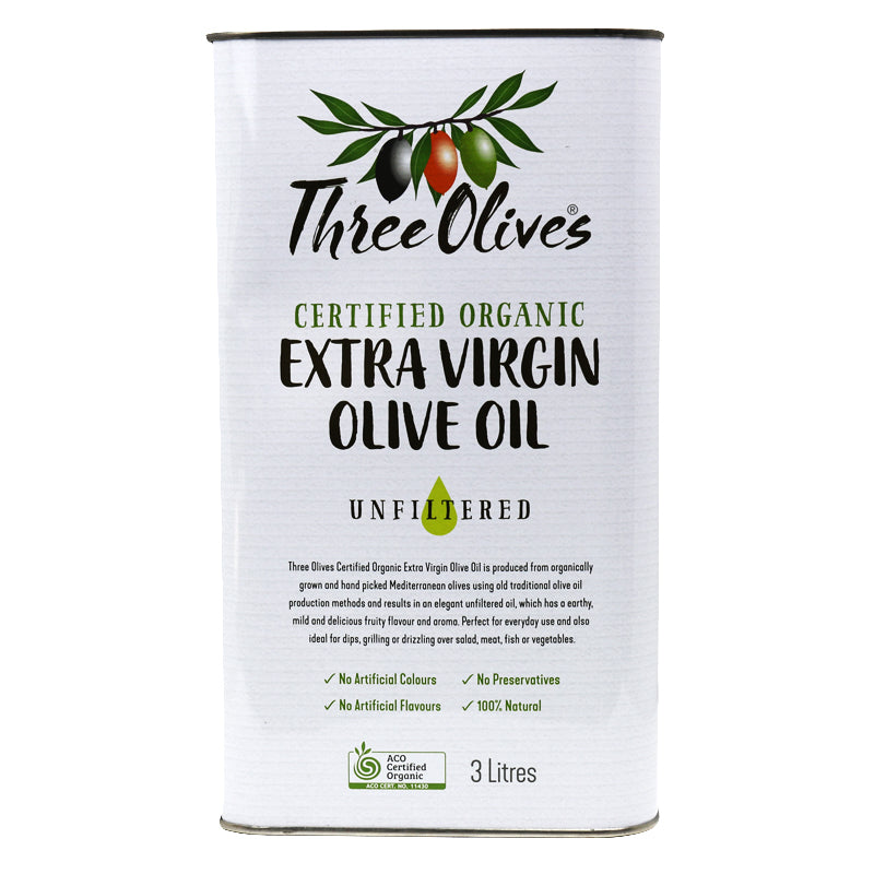 CHEF'S CHOICE Three Olives Organic Extra Virgin Olive Oil  3L