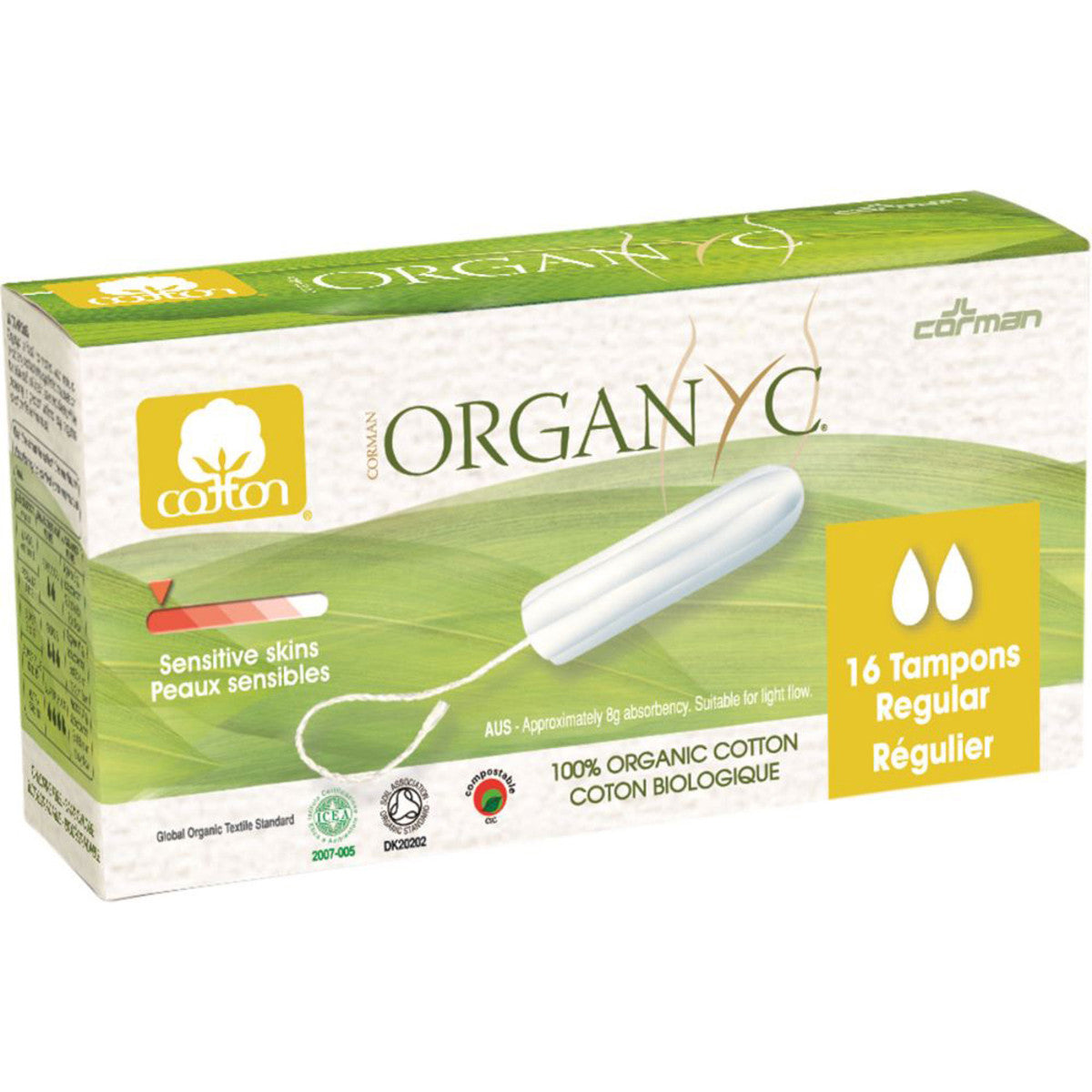 Tampons, Regular - ORGANYC