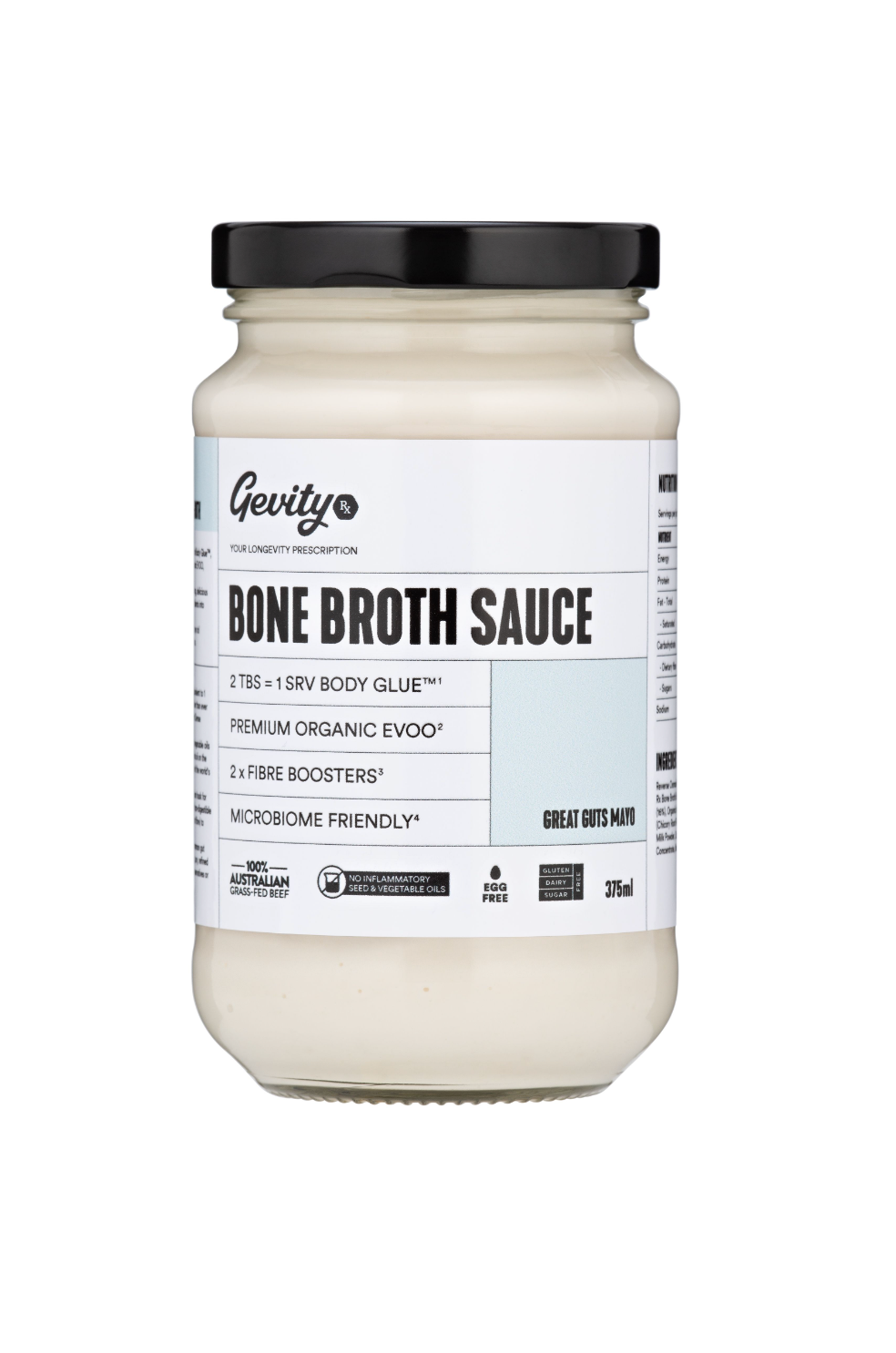 Gevity Rx -  Great Guts Mayo Bone Broth Sauce 375ml