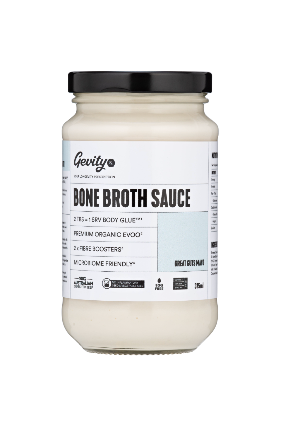 Gevity Rx - Great Guts Mayo Bone Broth Sauce 375ml