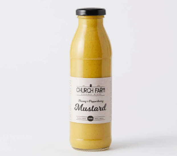 Honey & Pepperberry Mustard 350ml - Church Farm