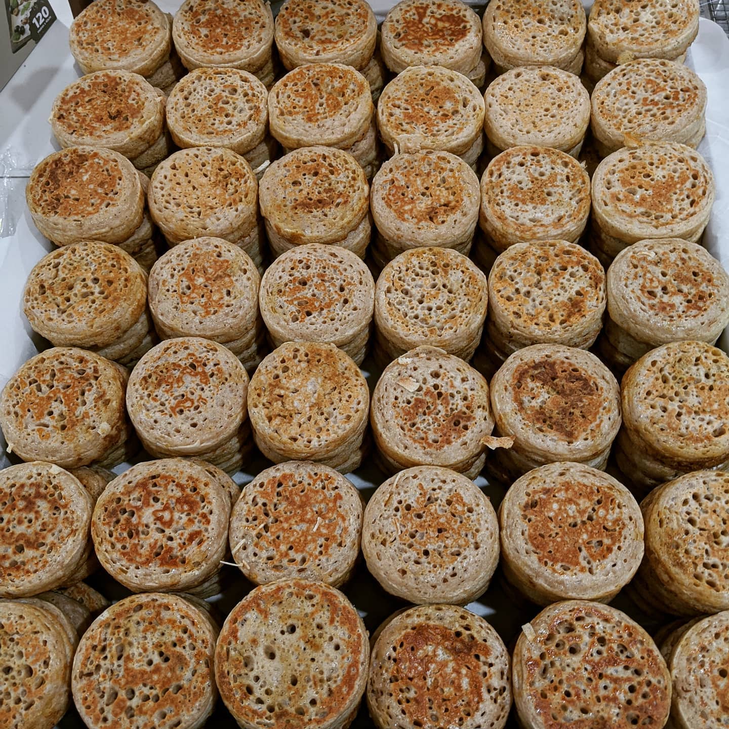 VEGAN Organic Sourdough Crumpets