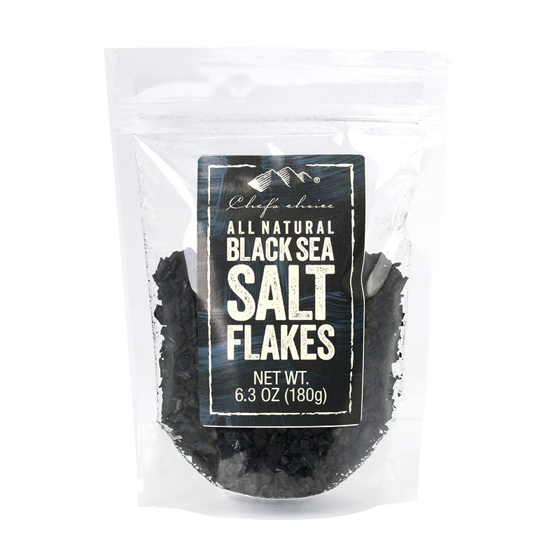 All Natural Black Sea Salt Flakes 180g Chef's Choice