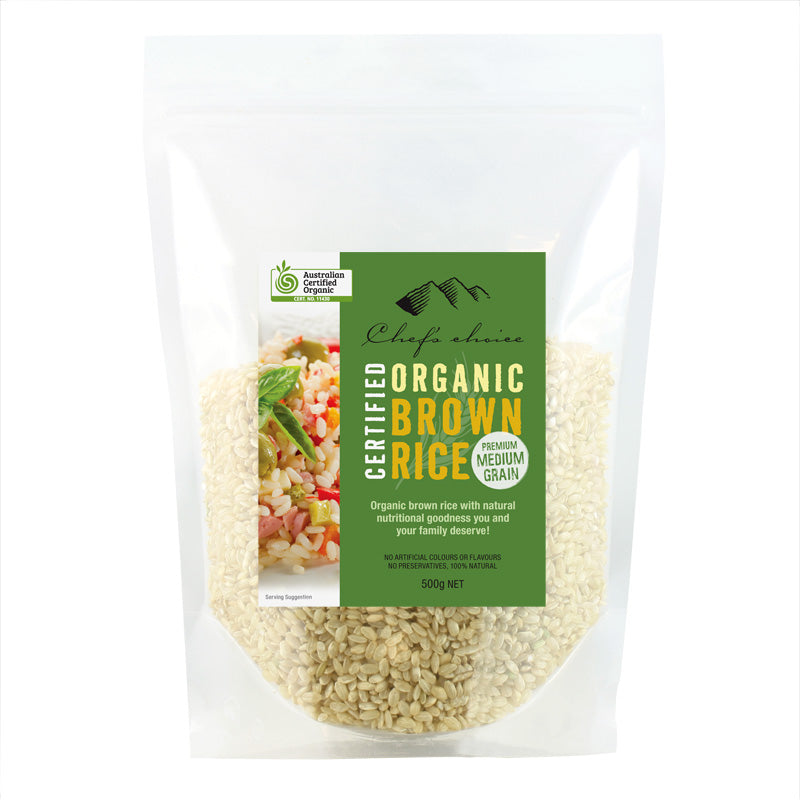 CHEF'S CHOICE Rain fed Bio-Dynamic Organic Brown Rice  500g