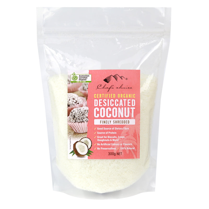 CHEF'S CHOICE Organic Desiccated Coconut Fine  300g