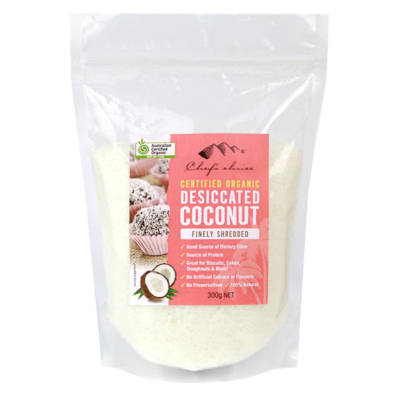 CHEF'S CHOICE Organic Desiccated Coconut Fine 300g
