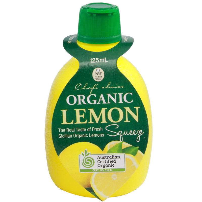 CHEF'S CHOICE Organic Lemon Juice 125ml