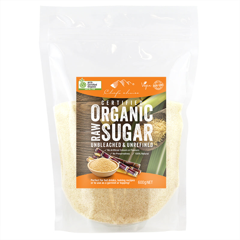 CHEF'S CHOICE Organic Raw Sugar 600g