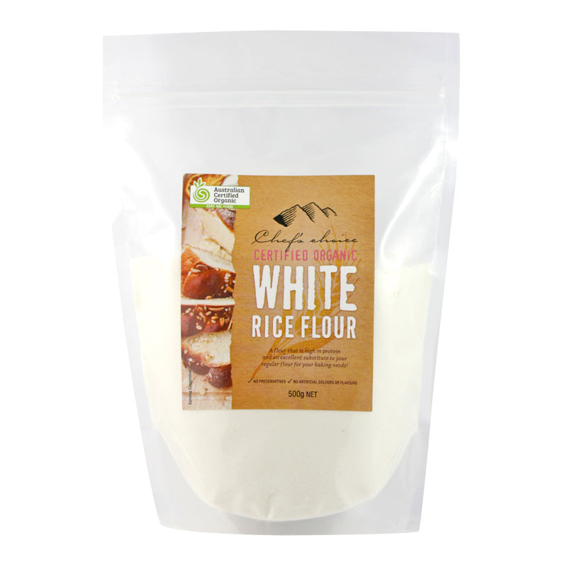 Organic White Rice Flour 500g - Chef's Choice