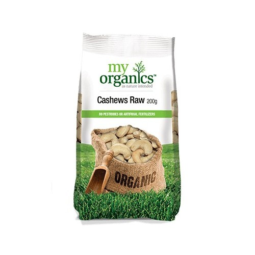 My Organic Australian Raw Cashews 200g