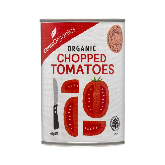 CERES ORGANICS Ceres Organic Chopped Tomatoes (can) 400g