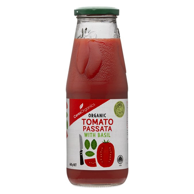 CERES ORGANICS Ceres Organic Tomato and Basil Passata 680ml