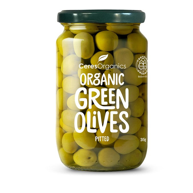 CERES ORGANICS Ceres Organic Green Olives Pitted 320g