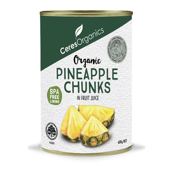 CERES ORGANICS Ceres Organic Pineapple Chunks (can)  400g